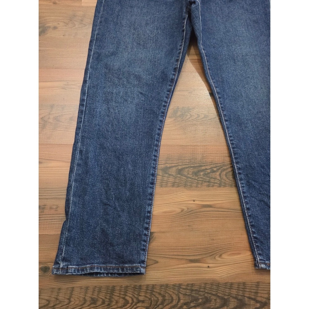 Levis Wedgie Straight Jeans Womens 32x28 Medium Wash Blue Button Edgy Norm Indie - Picture 2 of 7
